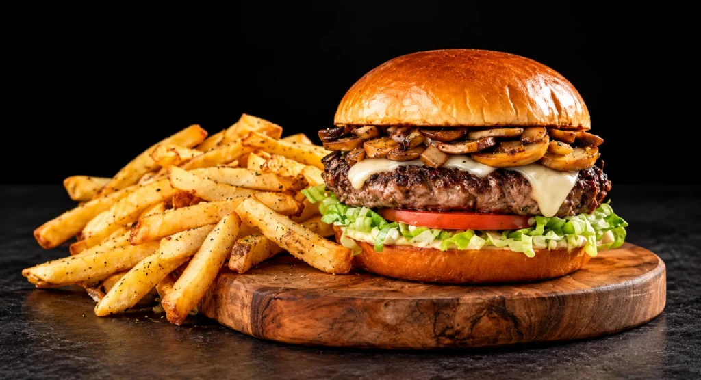 Mushroom Swiss Burger