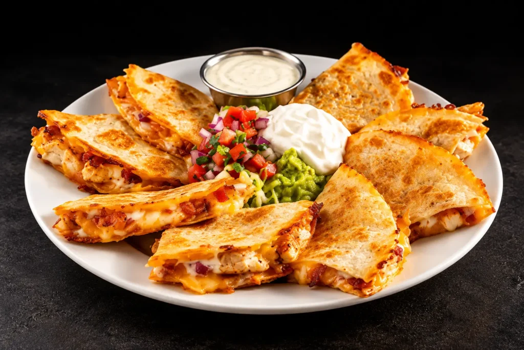Chicken Bacon Ranch Quesadillas